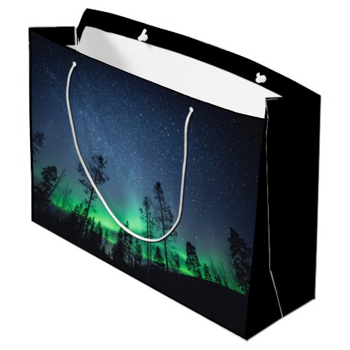 Aurora Forest Astro Photo Large Gift Bag