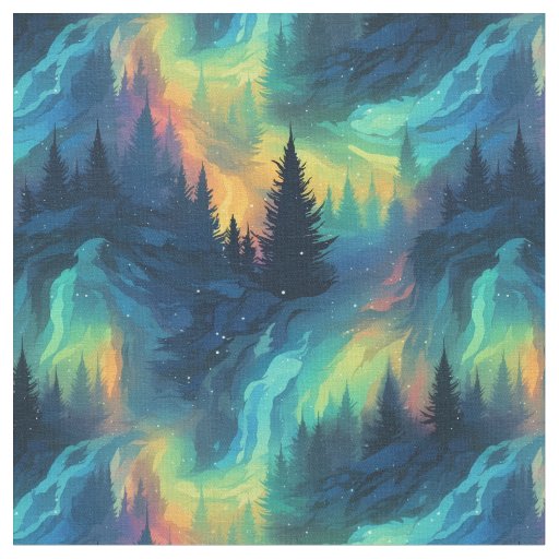 Aurora Forest Fabric