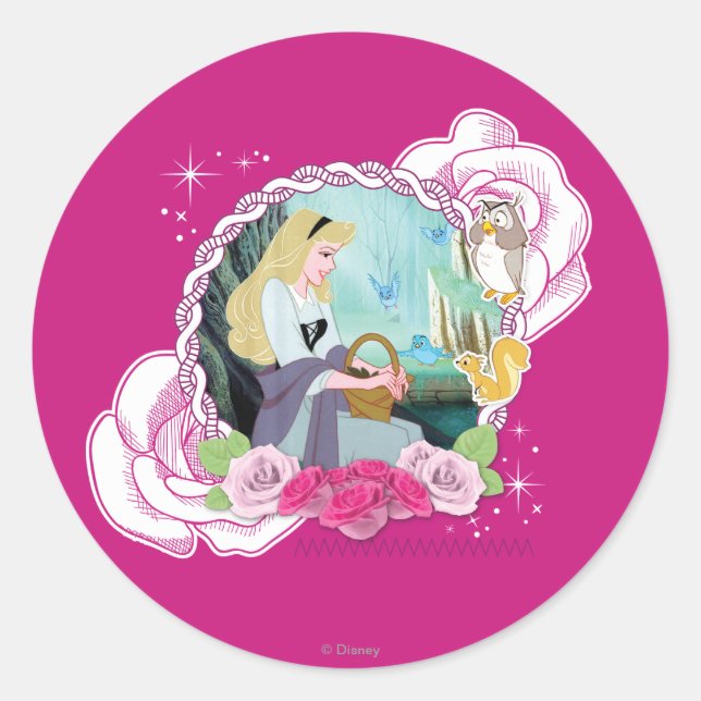 Aurora - Gentle and Graceful Classic Round Sticker (Front)