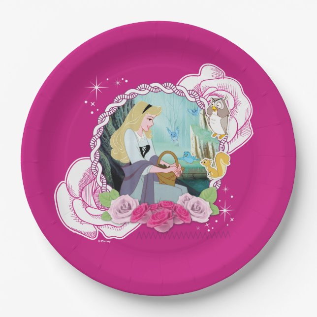 Aurora - Gentle and Graceful Paper Plates (Front)