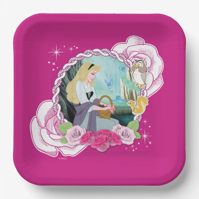 Aurora - Gentle and Graceful Paper Plates (Front)