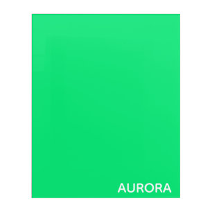 Aurora green color name acrylic print