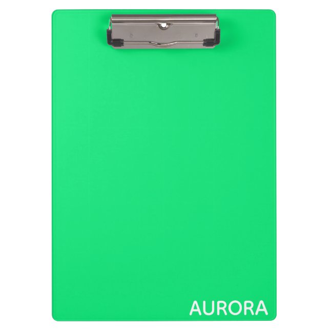 Aurora green color name clipboard (Front)