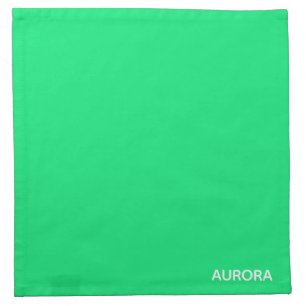 Aurora green color name cloth napkin
