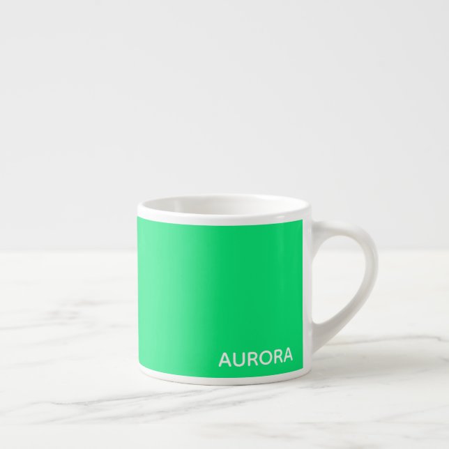 Aurora green color name espresso cup (Right)