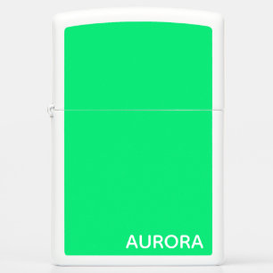 Aurora green color name zippo lighter