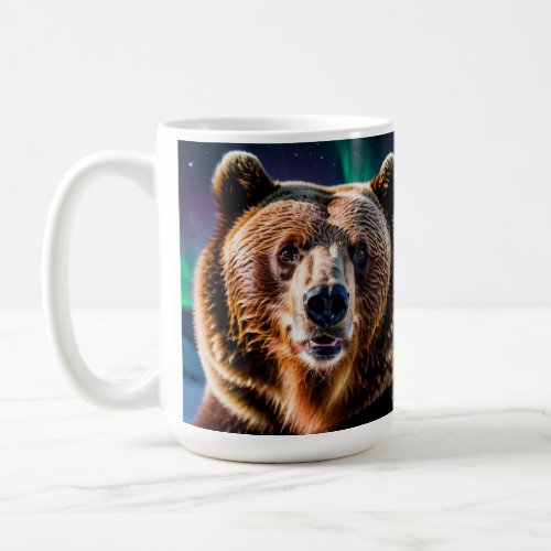 Aurora  Grizzly Bear Wildlife Design Coffee Mug