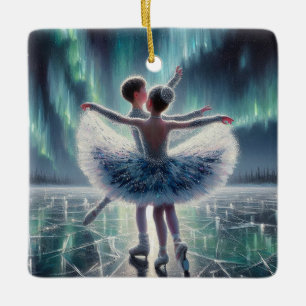 Aurora Ice Ballet Ceramic Ornament