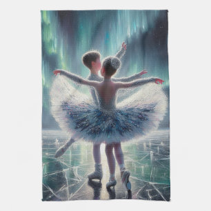 Aurora Ice Ballet Kitchen Towel