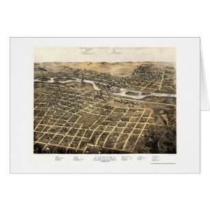 Aurora, IL Panoramic Map - 1867 Cards