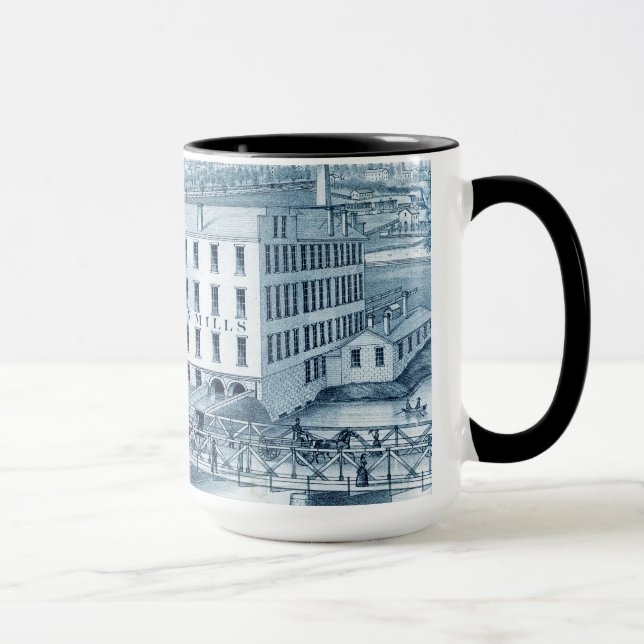 Aurora Illinois Woolen Mills 1871 Mug (Right)
