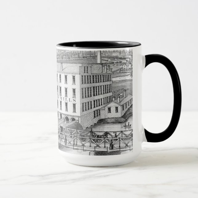 Aurora Illinois Woolen Mills 1871 Mug (Right)