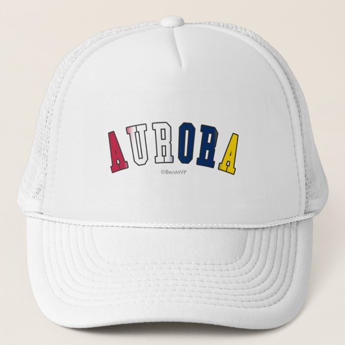 Aurora in Colorado State Flag Colors Mesh Hat