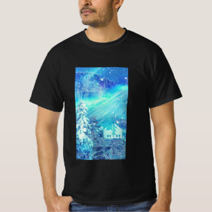 Aurora In Valleys Closeup T-Shirt
