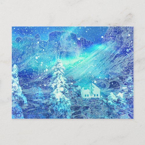 Aurora In Valleys Postcard