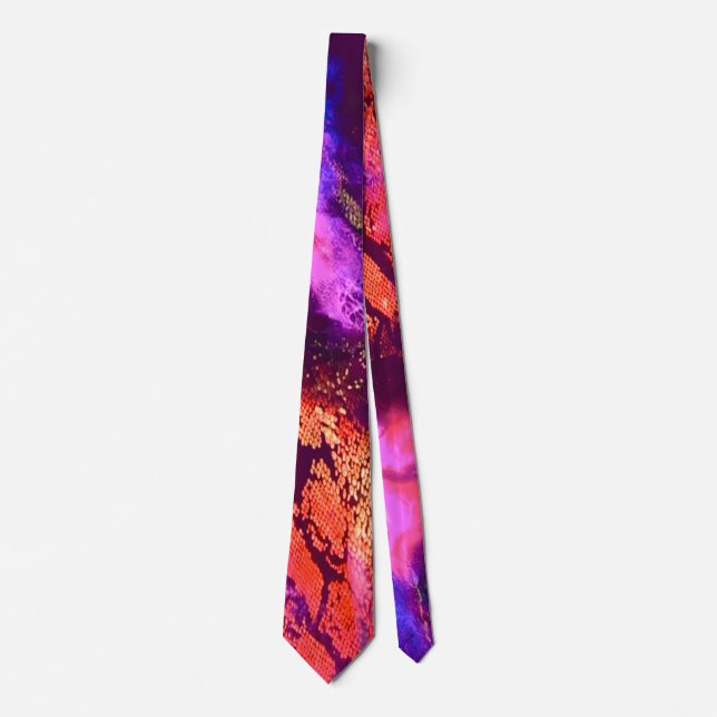 Aurora-Inspired Luxury Art Neck Tie (Front)