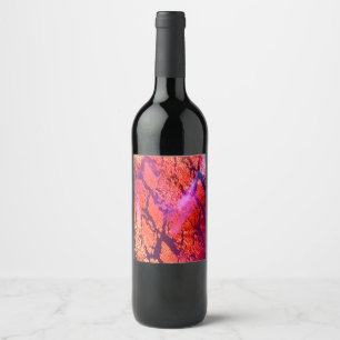 Aurora-Inspired Luxury Art Wine Label