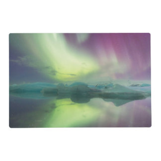 Aurora Lights in Lagoon | Jokulsarlon, Iceland Placemat
