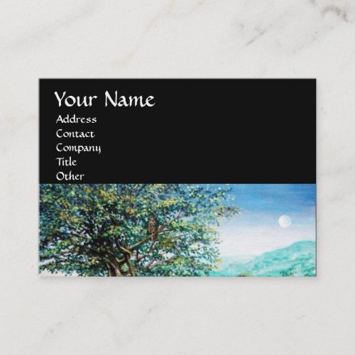 AURORA  MAGIC TREE green blue black Business Card