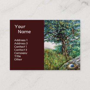 AURORA / MAGIC TREE, green, blue Business Card