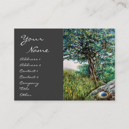 AURORA  MAGIC TREE green bluegrey Business Card