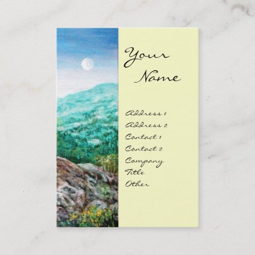 AURORA  MAGIC TREE green bluewhite Business Card