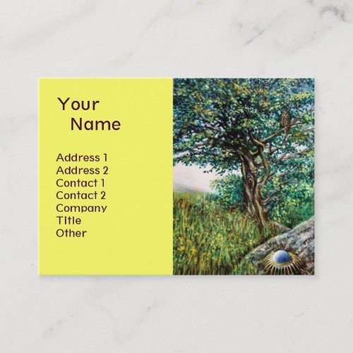 AURORA  MAGIC TREE green blueyellow Business Card