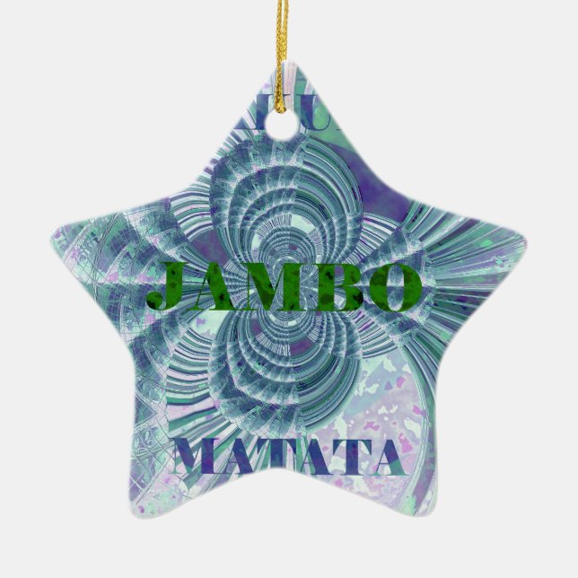 Aurora Matata Art Print Ceramic Ornament (Front)
