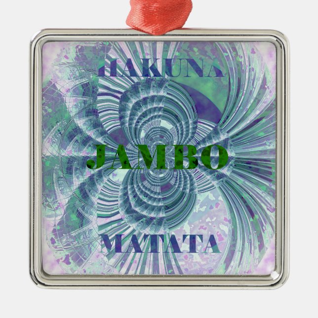 Aurora Matata Art Print Metal Ornament (Front)