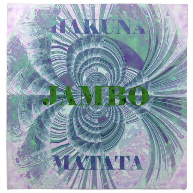 Aurora Matata Art Print Napkin (Front)