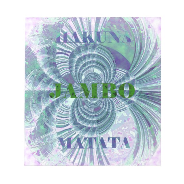 Aurora Matata Art Print Notepad (Front)