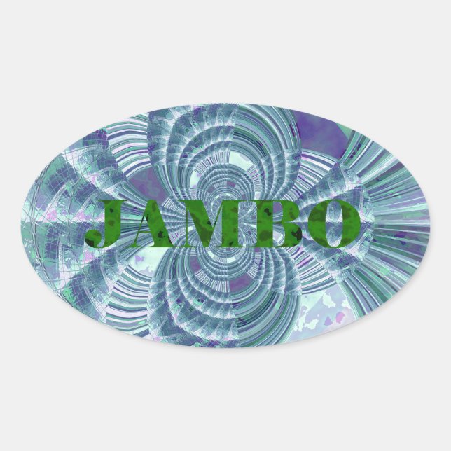 Aurora Matata Art Print Oval Sticker (Front)