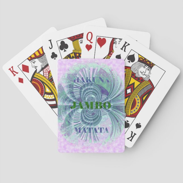 Aurora Matata Art Print Poker Cards (Back)