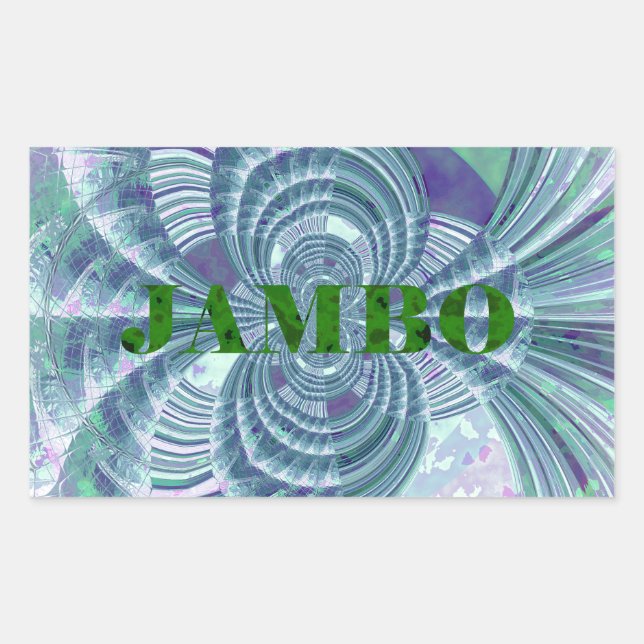 Aurora Matata Art Print Rectangular Sticker (Front)