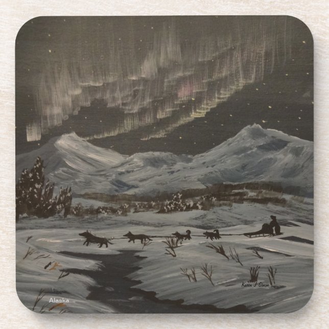 Aurora Mushing Coasters (Front)