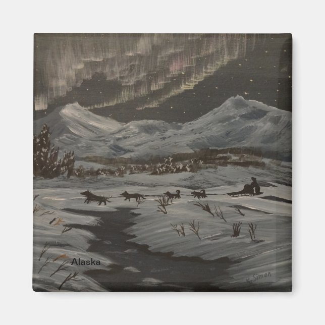 Aurora Mushing Magnet (Front)