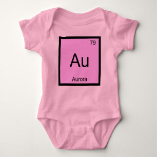 Aurora Name Chemistry Element Periodic Table Baby Bodysuit
