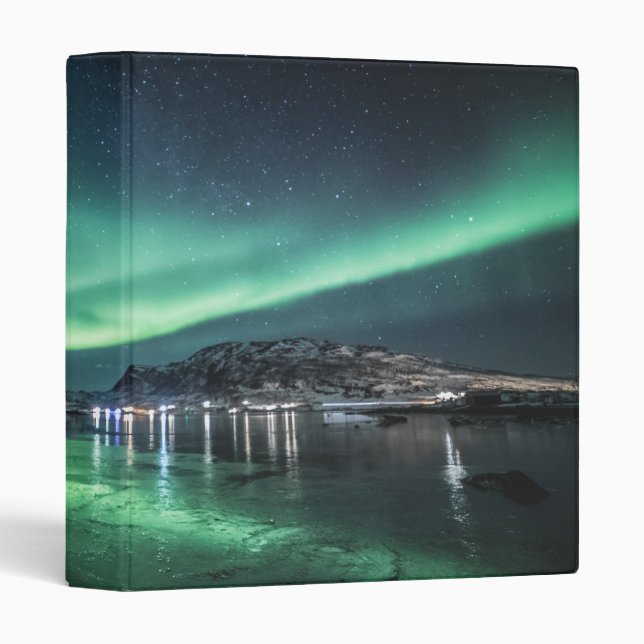 Aurora Night 3 Ring Binder (Front/Spine)
