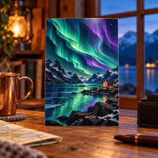 Aurora over the Inlet Art Print