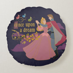 Aurora &amp; Phillip Once Upon a Dream Waltz Round Pillow