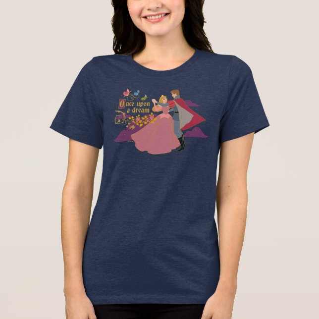 Aurora & Phillip Once Upon a Dream Waltz Tri-Blend Shirt (Front)