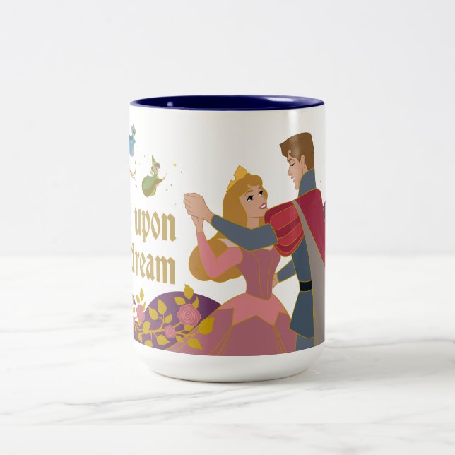 Aurora & Phillip Once Upon a Dream Waltz Two-Tone Coffee Mug (Center)
