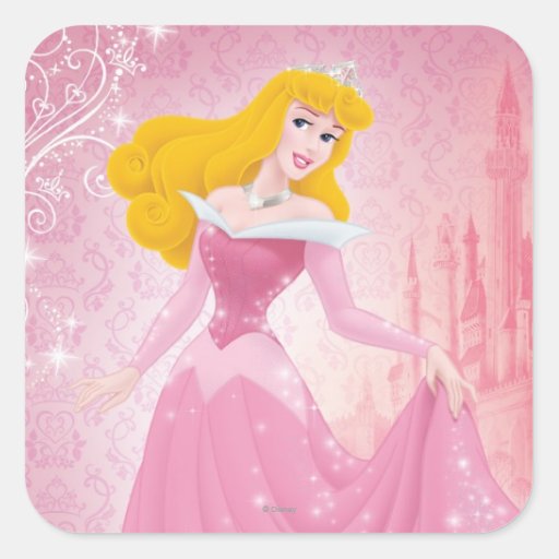 Aurora Princess Square Sticker | Zazzle