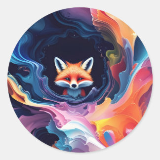 "Aurora’s Spirit" Classic Round Sticker