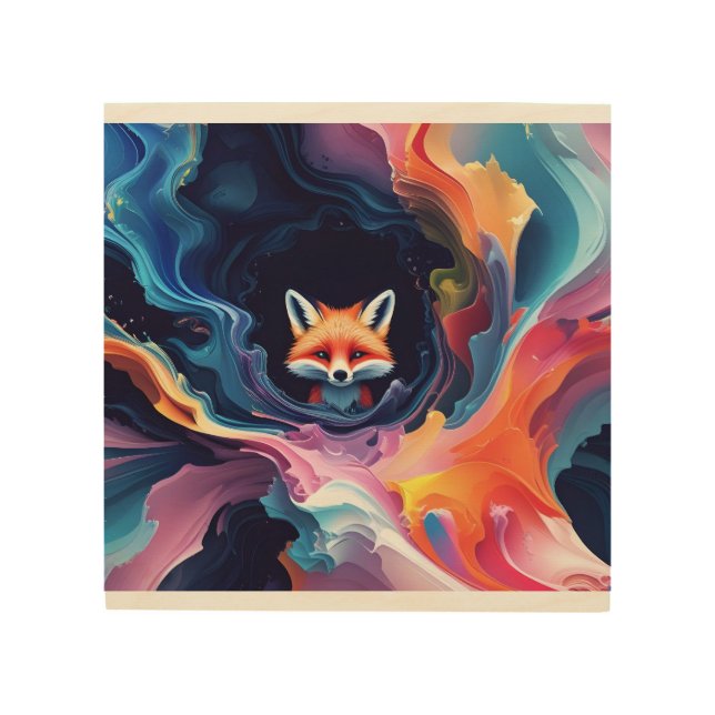 "Aurora’s Spirit" Wood Wall Art (Front)