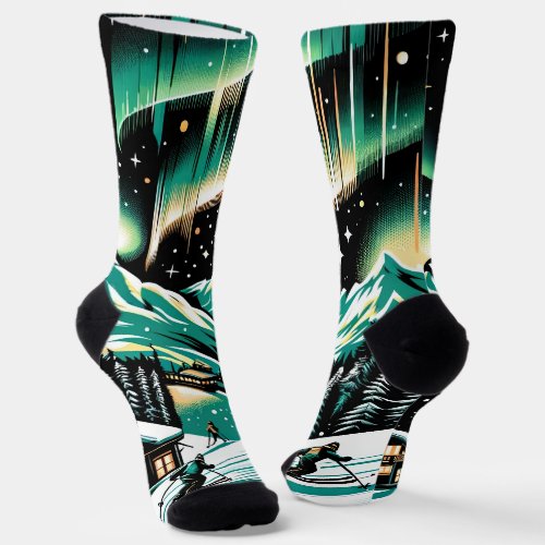 Aurora Ski Adventure Unisex Socks
