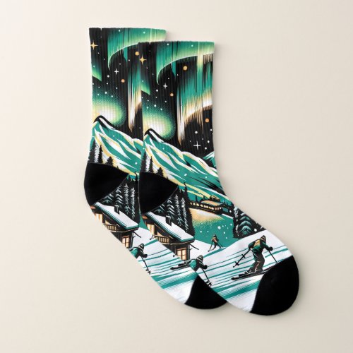 Aurora Ski Adventure Unisex Socks