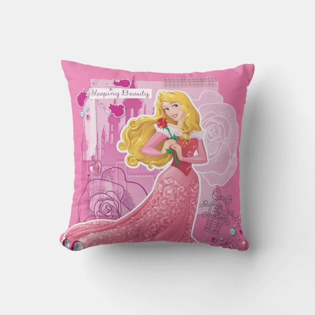 Aurora - Sleeping Beauty Throw Pillow (Front)