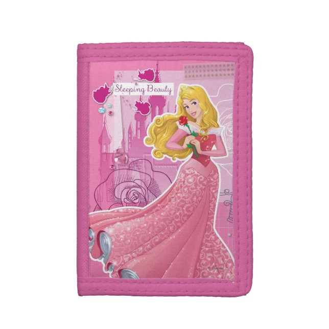 Aurora - Sleeping Beauty Trifold Wallet (Front Vertical)