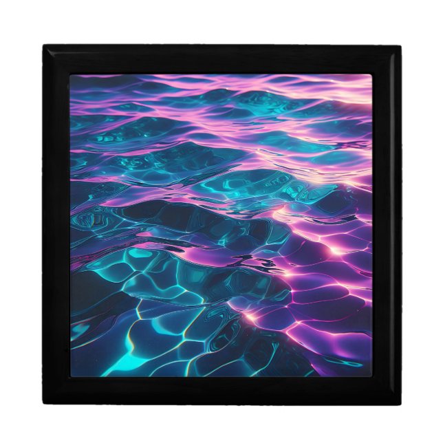 “Aurora Water Reflections” Keepsake Jewelry Box (Front)